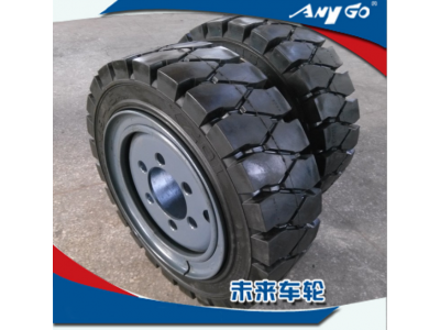 ANYGO牌合力叉車實心輪胎28x9-15及配套鋼圈拖車實心輪胎