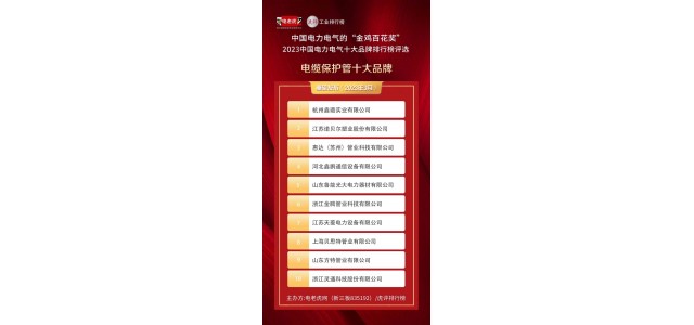 獲獎企業(yè)名單公布了！ 這些企業(yè)23年來獲得“電纜保護管十大品牌”榮譽稱號！